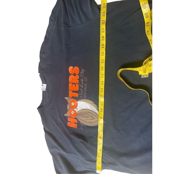 Fruit Of The Loom Hooters Men's Black Salt Lake City Short Sleeve T-Shirt 2XL - Picture 4 of 16